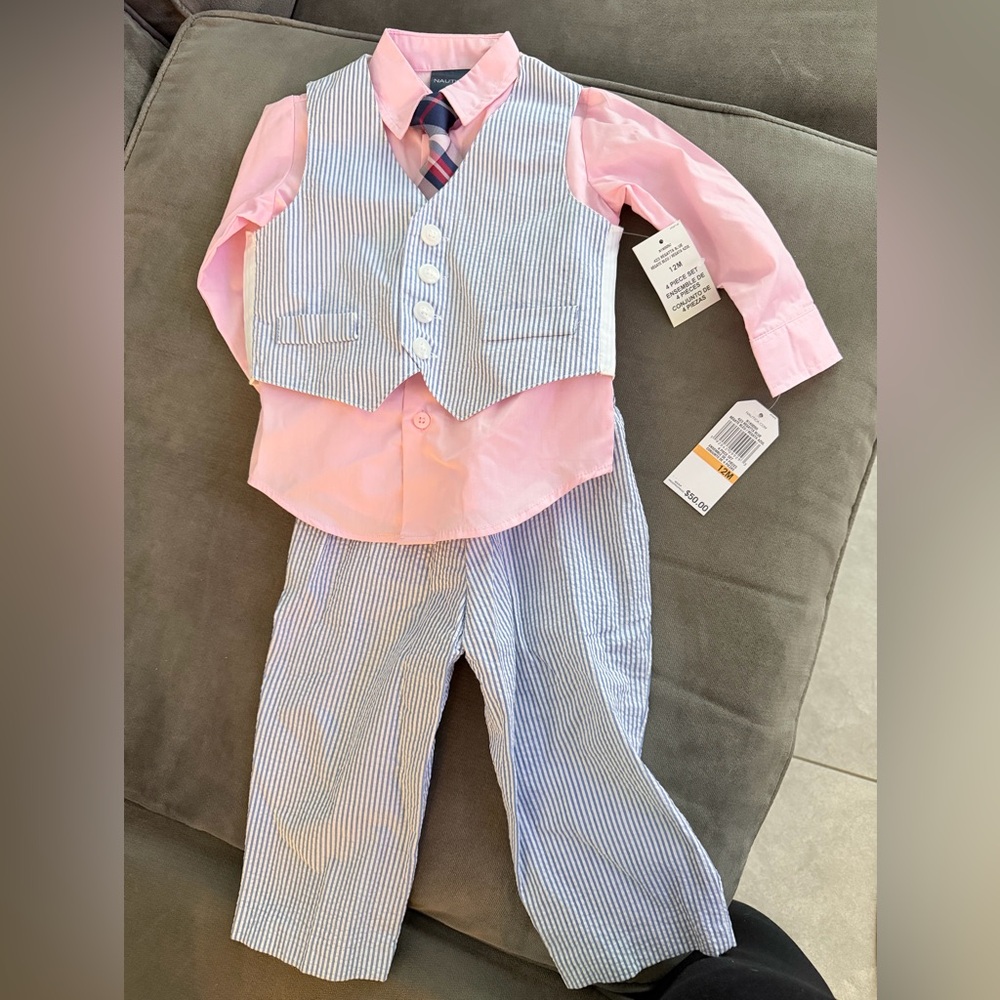 Nautica Blue and Gray 2-Piece Set